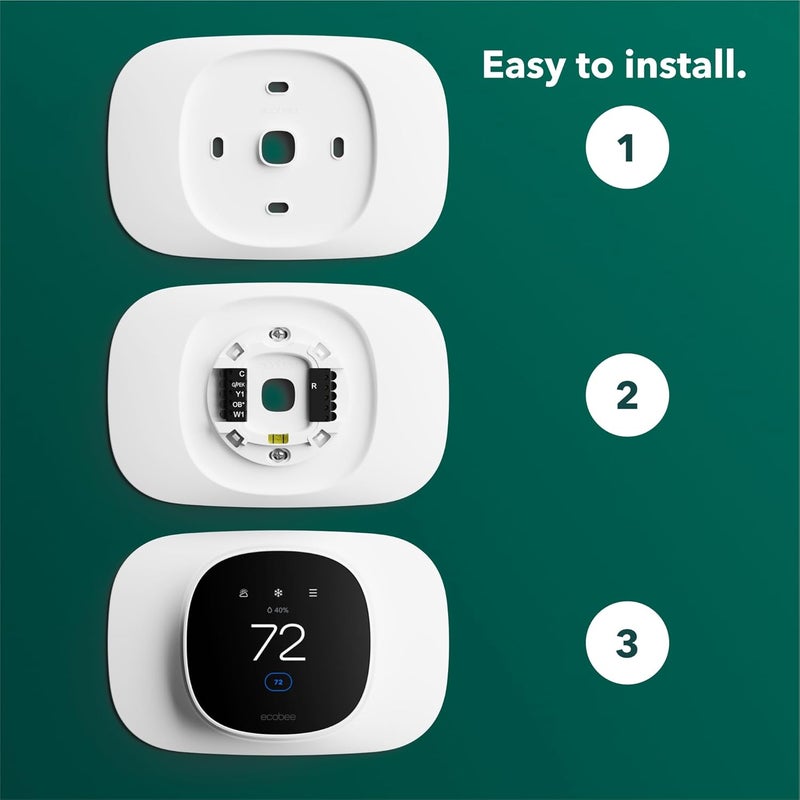 Ecobee Trim Plate for Smart Thermostat Essential Only - Programmable WiFi Thermostat Accessory - Image 3